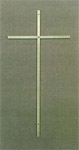 Croix 60 x 20 cm pour cercueil sans Christ finition or